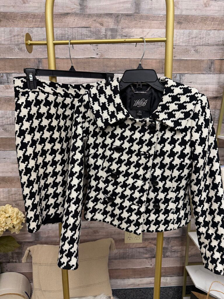 Black House White Market HoundsTooth Suit W/ Mini Skirt