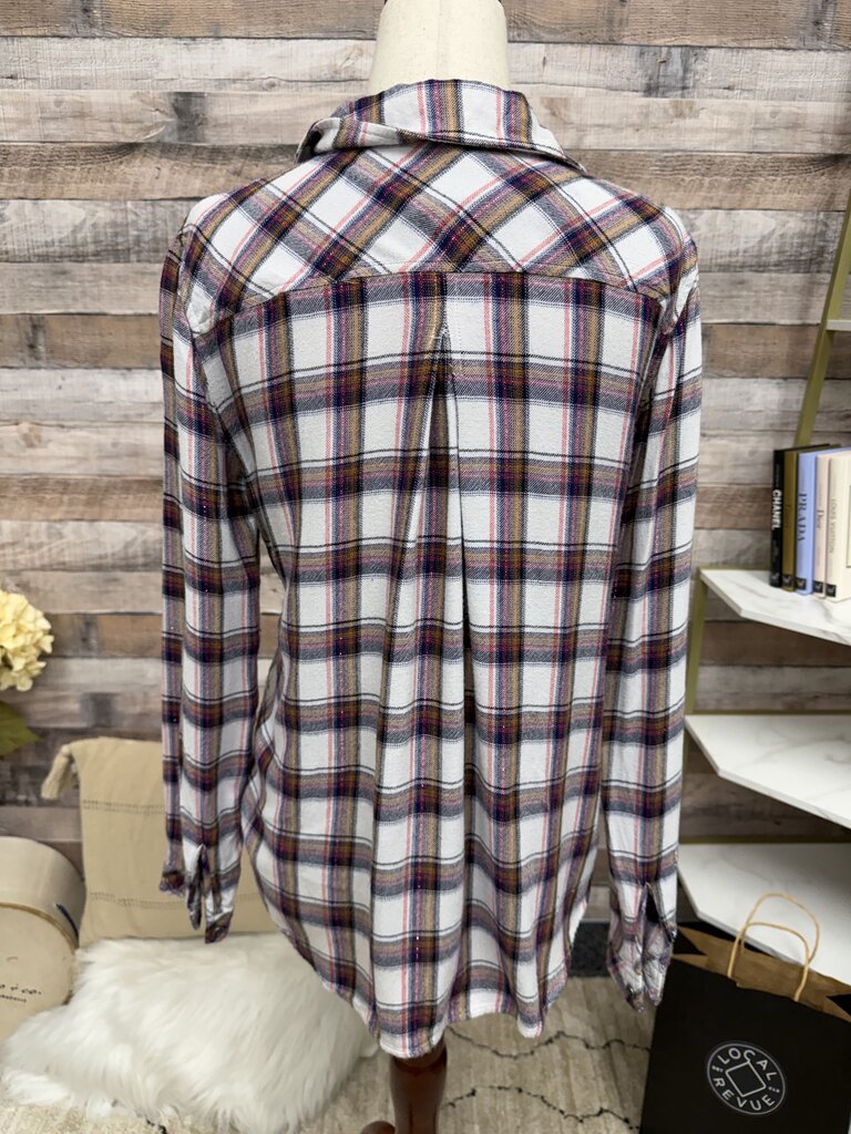 Cloth & Stone Plaid Flannel Button Up Shirt