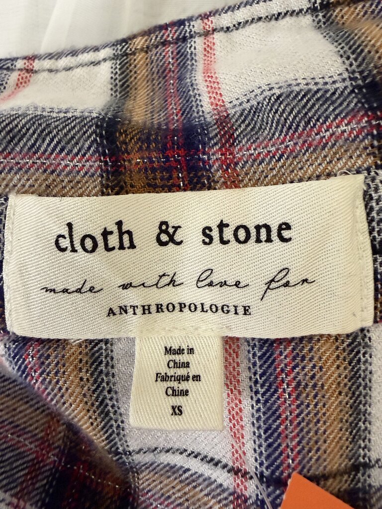 Cloth & Stone Plaid Flannel Button Up Shirt