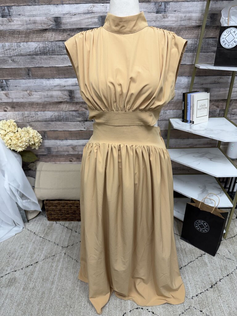 Commense NWT beige side cutout maxi dress COMMENSE Beige XL women DRESSES