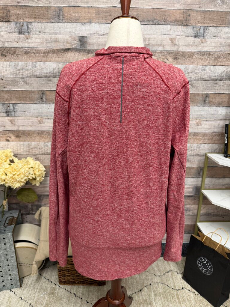 Lululemon heather red 1/4 zip long sleeve top Lululemon Red XL women TOPS