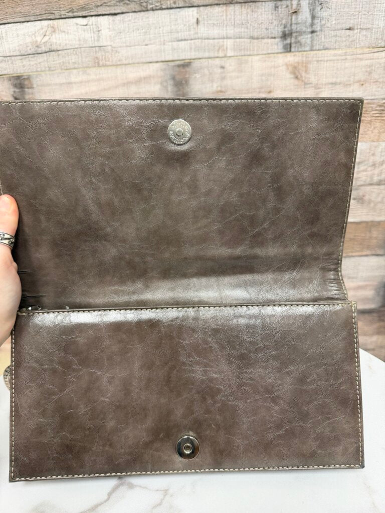 Chinese Laundry Gray Studded Clutch Chinese Laundry Gray OS BAGS