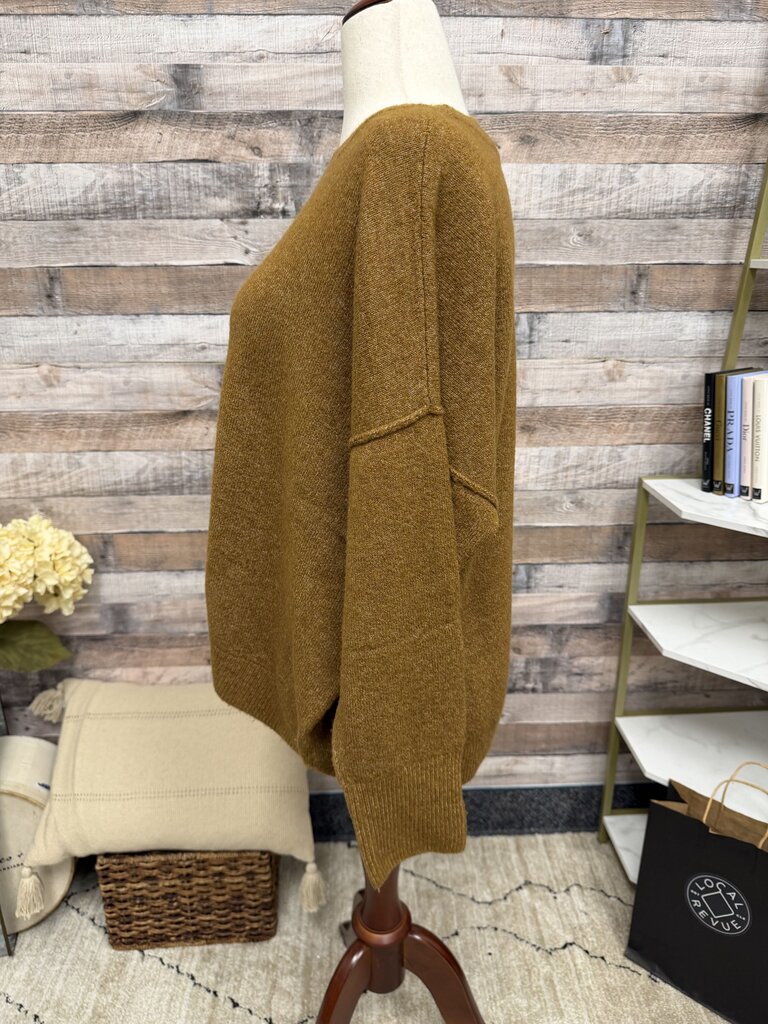 Vince Brown Oversized Pullover Sweater Vince Brown XL women SWEATERS