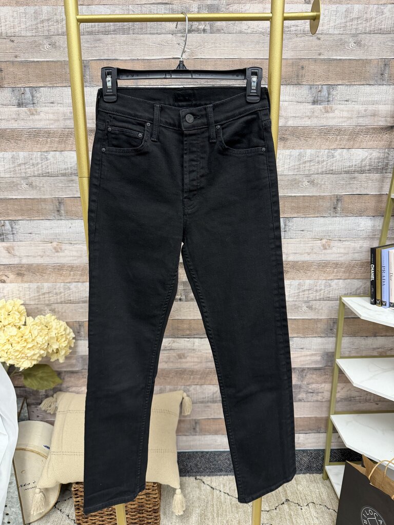 Mother Black Tomcat Ankle Jean Mother Superior Black 25 women TOPS