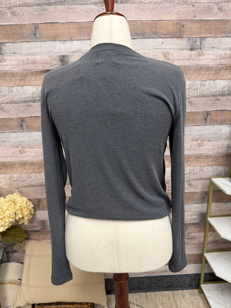Summer Camp Gray Long Sleeve T Shirt NWT Summer Camp Gray Large women TOPS