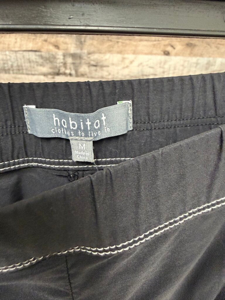 Habitat Black Cool Tech Crop Pant W/ Contrast Stitching Habitat Black Medium women PANTS