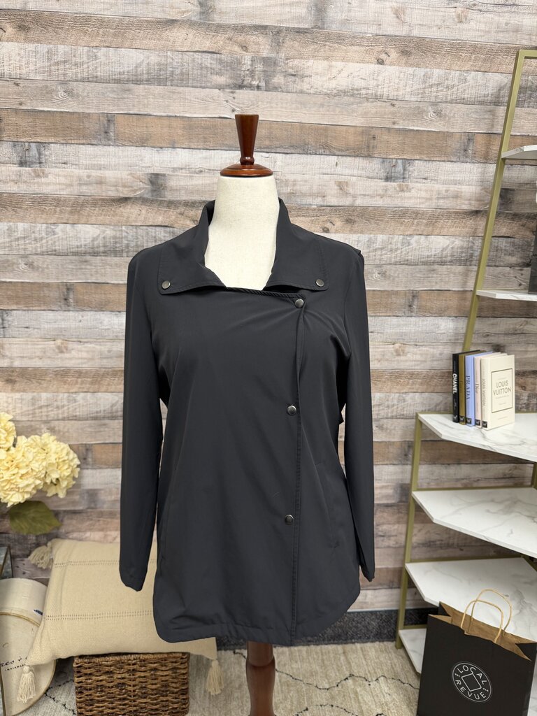 Nic+Zoe Black Shirt Jacket Nic+Zoe Black Medium women JACKETS & COATS