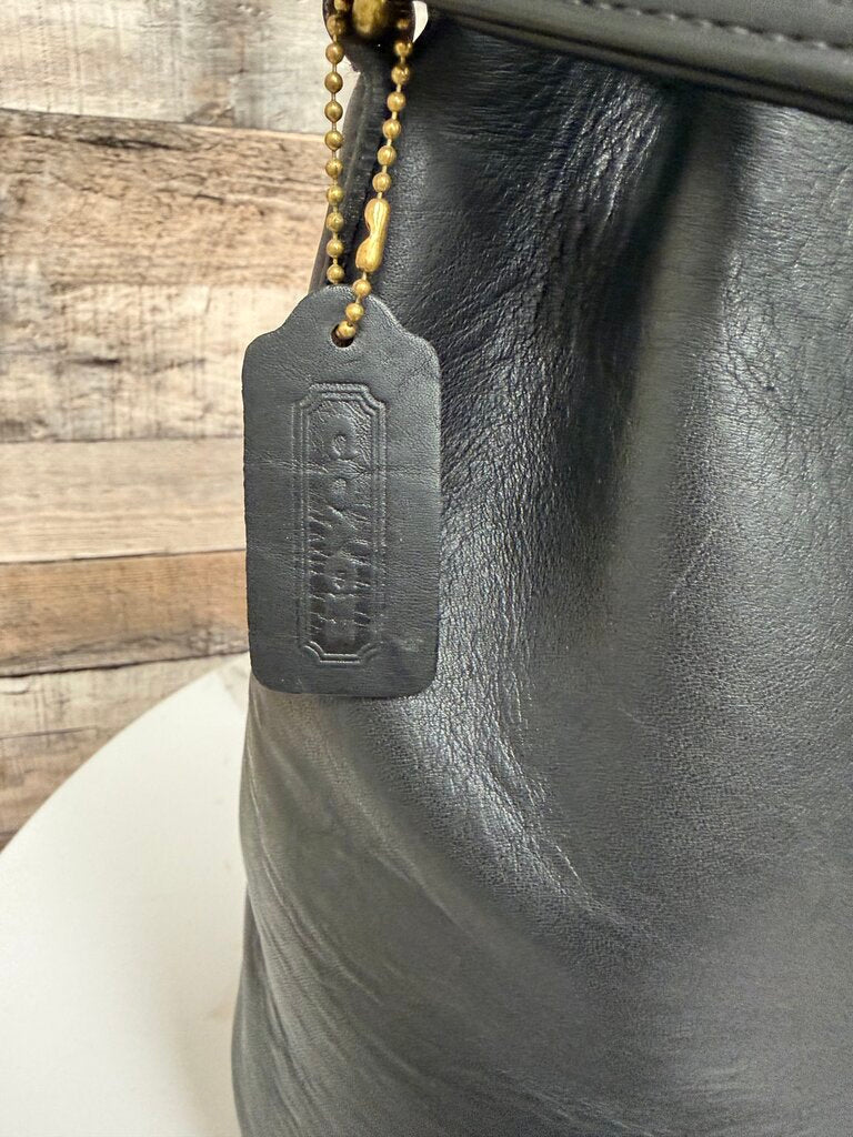 Coach Black Leather Bucket Backpack 9992 Coach Black OS BAGS