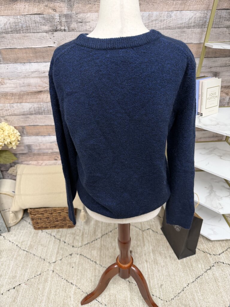 Banana Republic navy glitter crewneck sweeter Banana Republic Blue S women SWEATERS