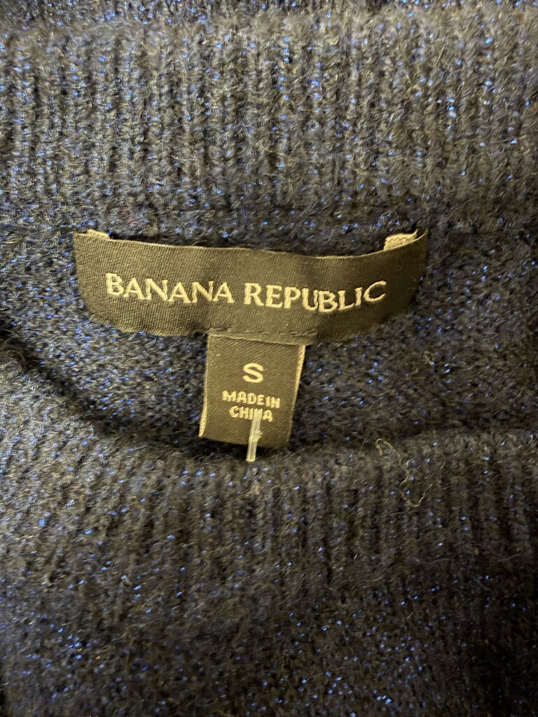 Banana Republic navy glitter crewneck sweeter Banana Republic Blue S women SWEATERS