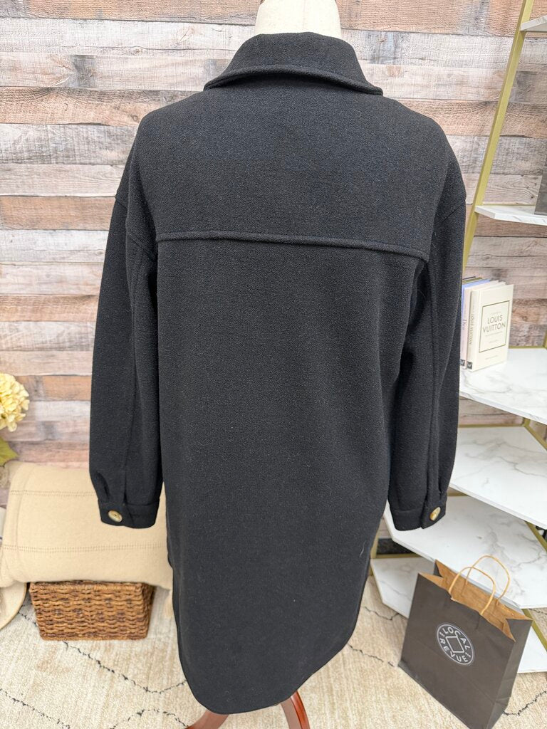 Z Supply Black Oversized Shacket NWT Z Supply Black Medium women JACKETS & COATS