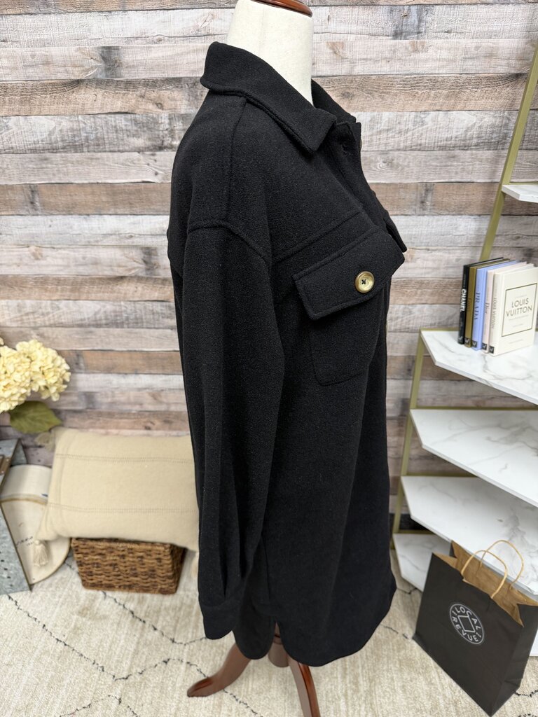 Z Supply Black Oversized Shacket NWT Z Supply Black Medium women JACKETS & COATS