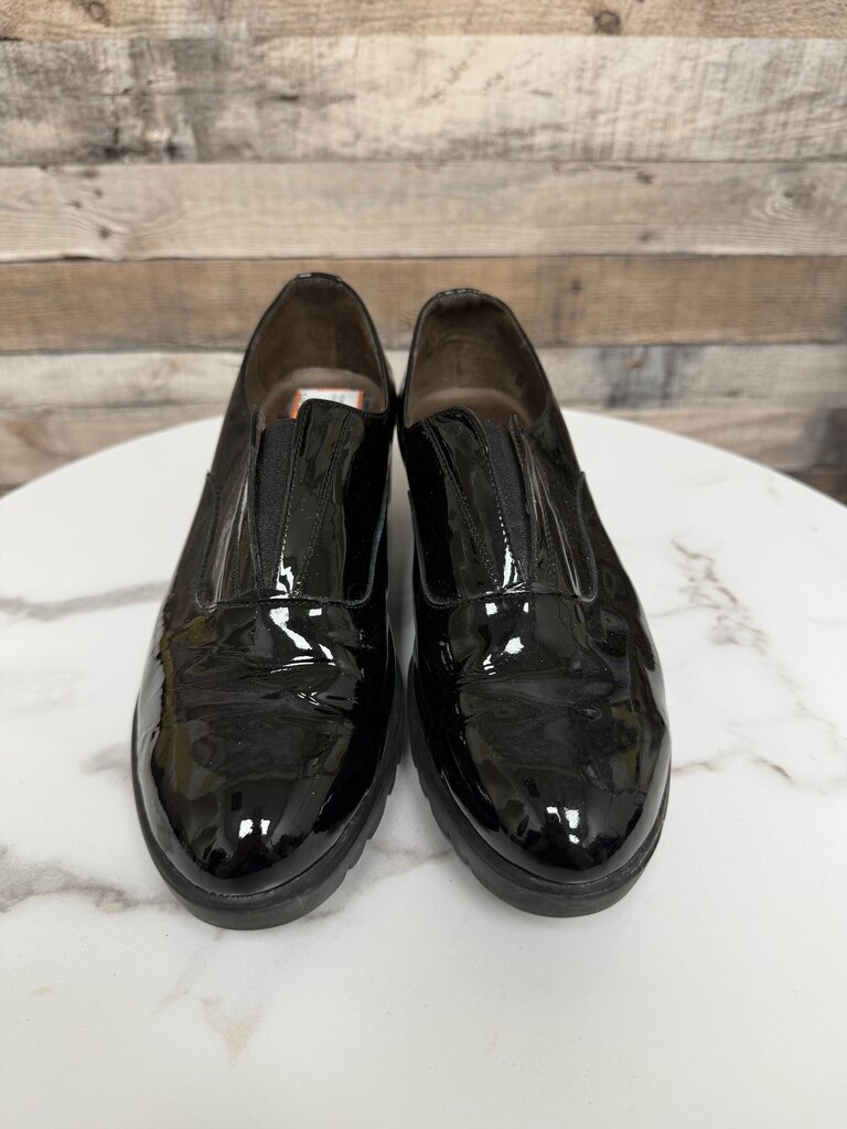 Wonders Black Patent Leather Platform Loafer Wonders Fly Black 39 women SHOES