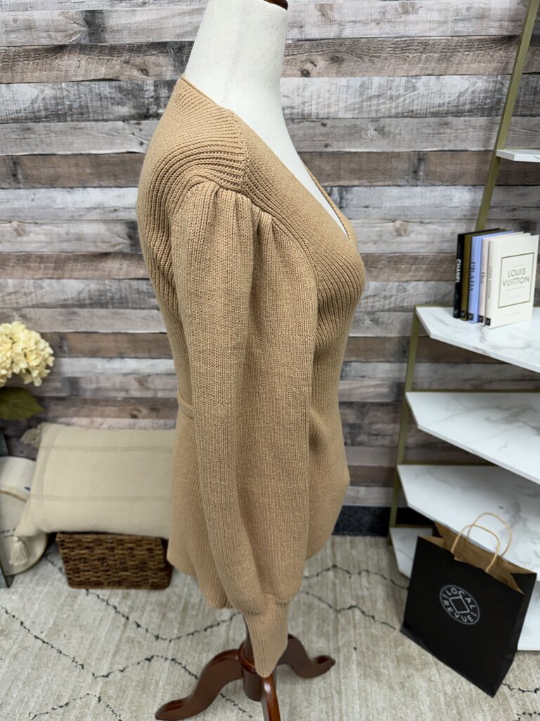 No Label Camel Tie Front Cardigan no label Camel NS women CARDIGANS