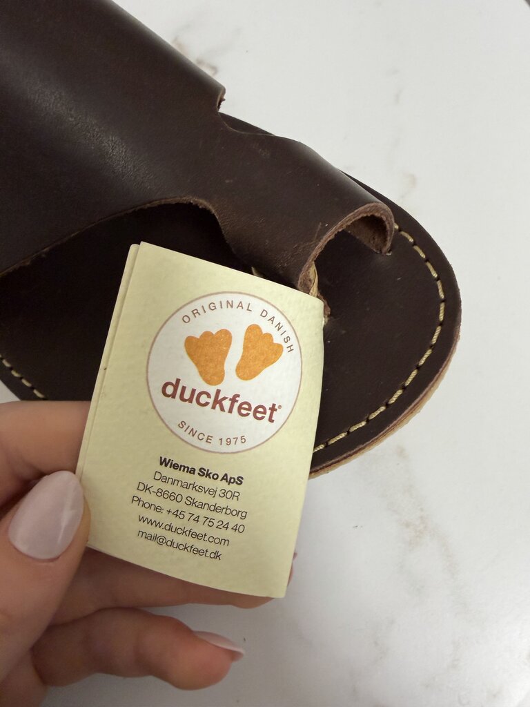 NWB Duckfeet Chocolate Mando Sandals Duckfeet Brown 9 women SANDALS