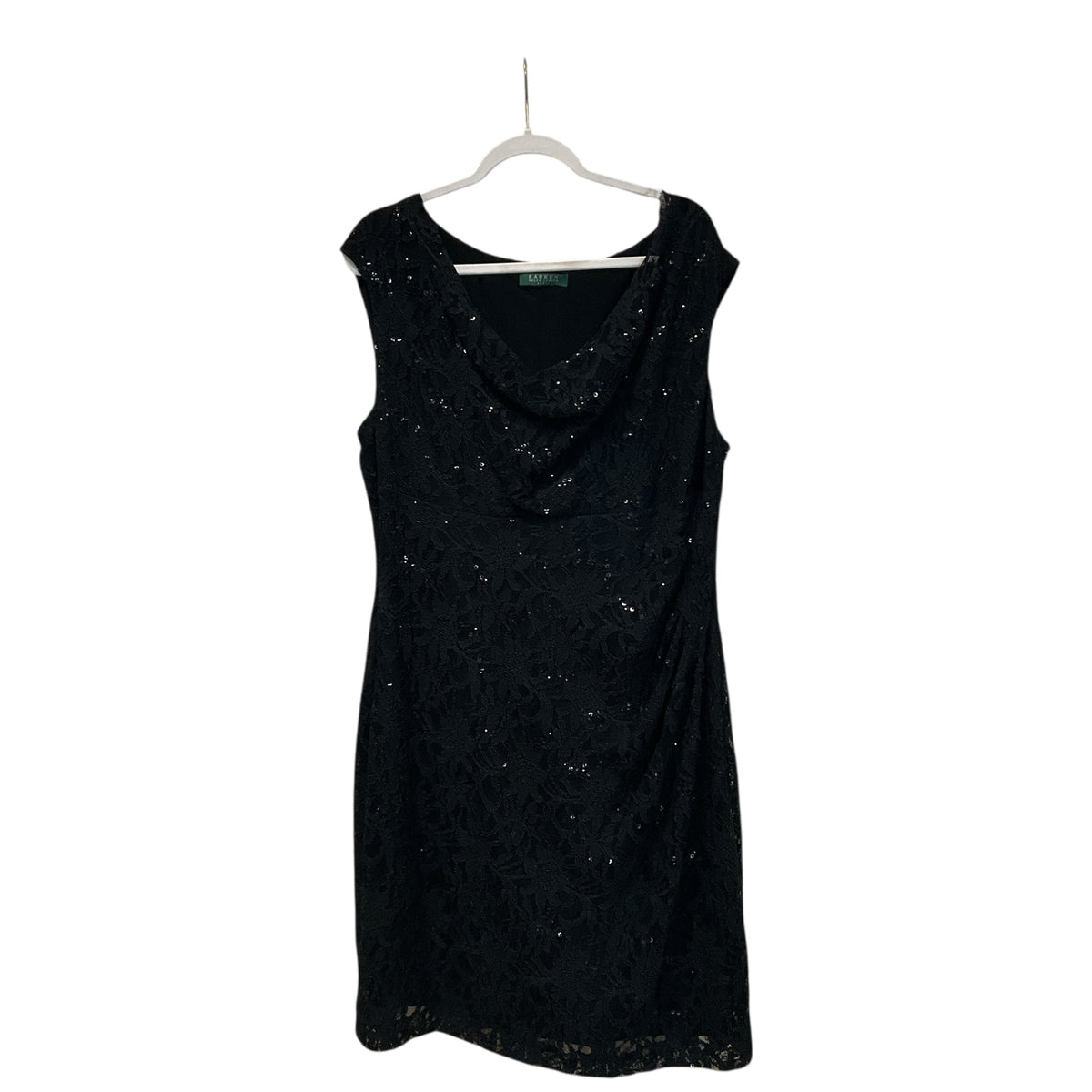 Ralph Lauren Black Spangle Dress Size L