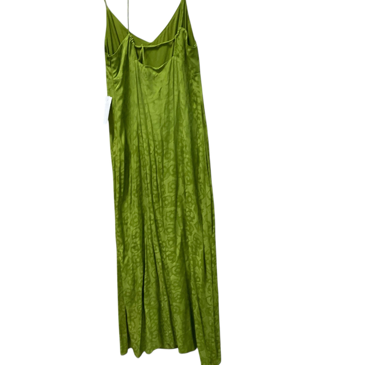 SIZE 10 Anthropologie GREEN SPAHGETTI STRAP LONG Dress