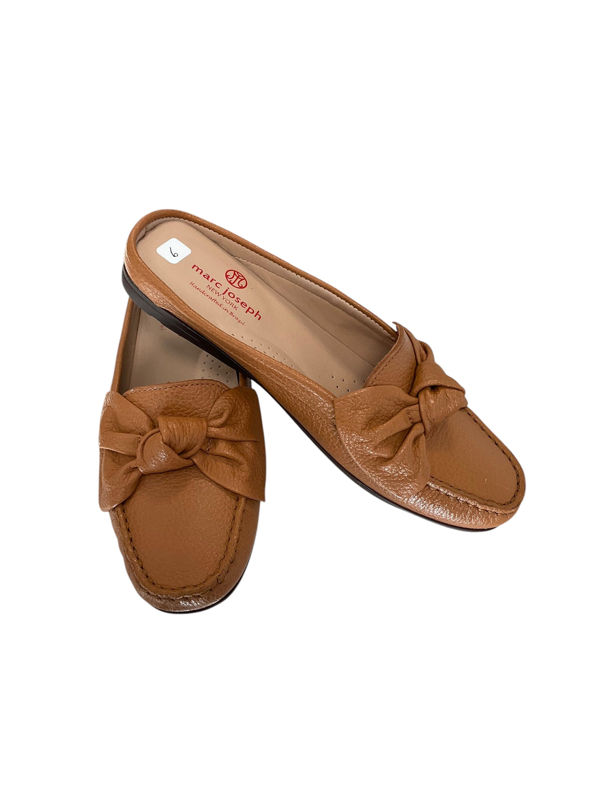 Marc Joseph Slip On Tan Sandal Size 6.