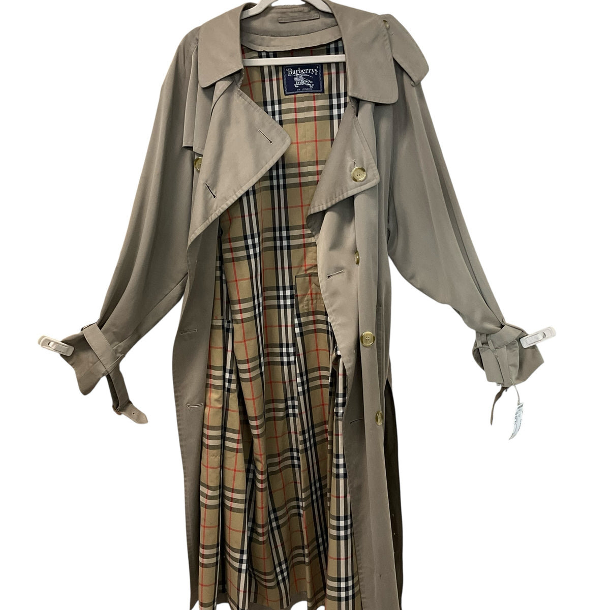 SIZE XXL Burberry Coat Double Breasted TrenchCoat W BELT