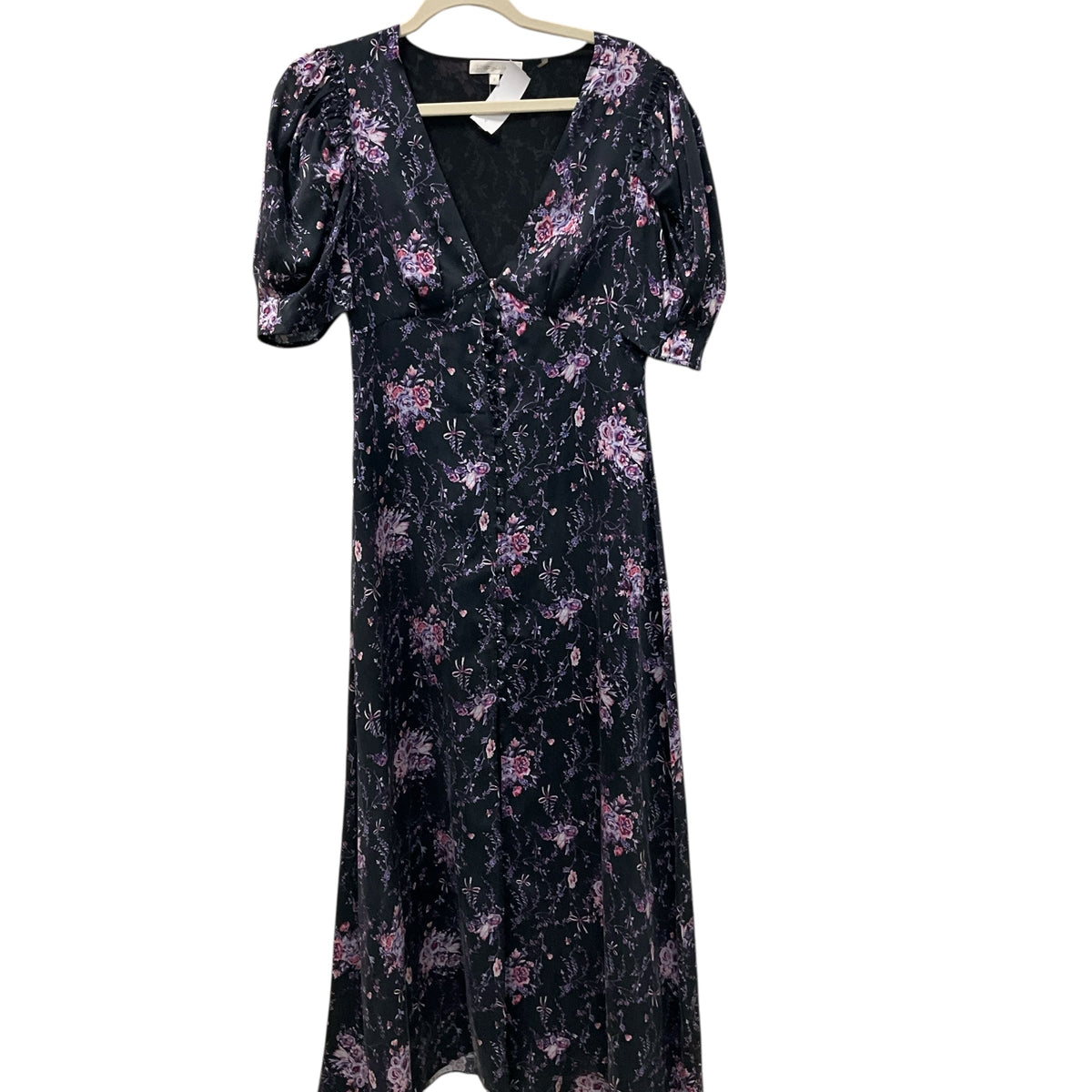 Love Shack Dress Size Small Floral Print With Button Up