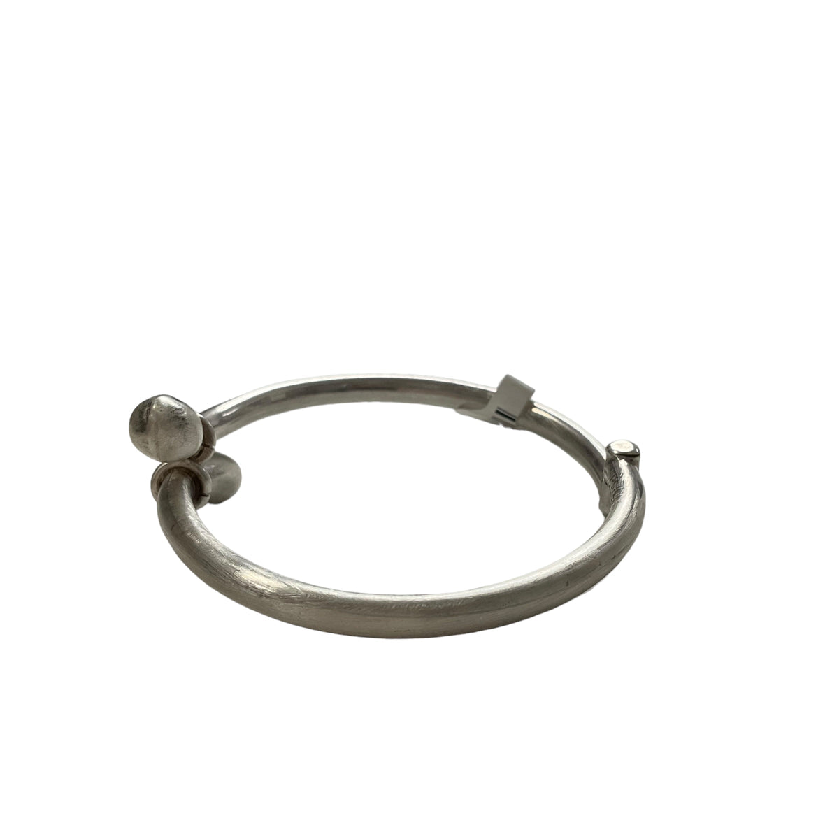 Sterling By-Pass Hinged Bangle