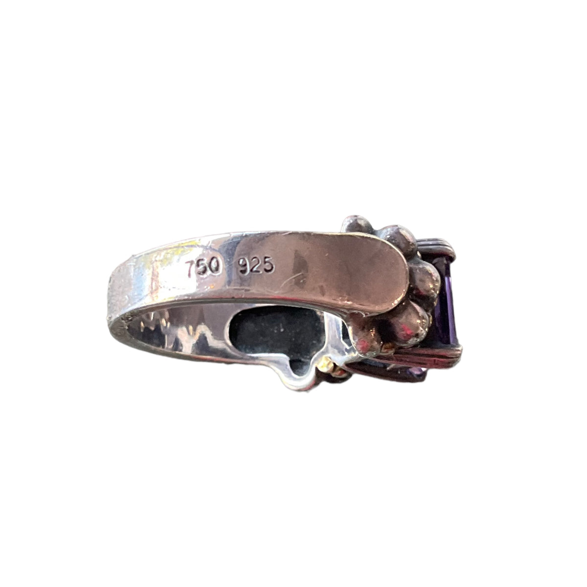 Lagos Caviar Amethyst Ring. Size 7