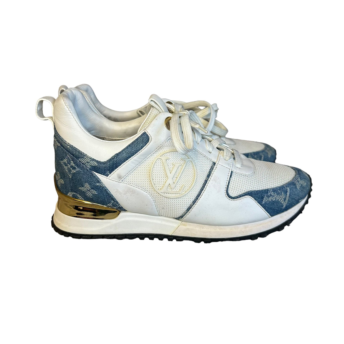 Louis Vuitton Blue Denim Runaway Sneakers