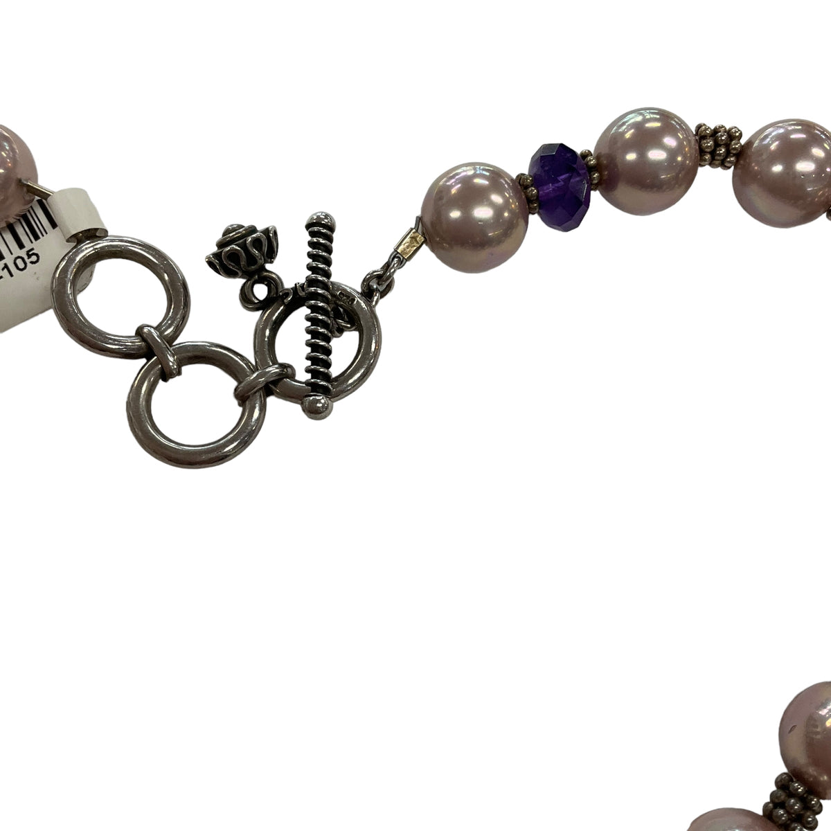 DAC Deborah Armstrong Pearl & Amethyst Necklace