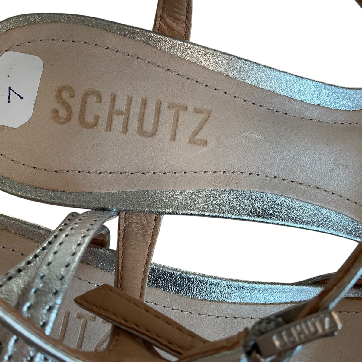 Authentic SIZE 7 Schutz shoes(silver)