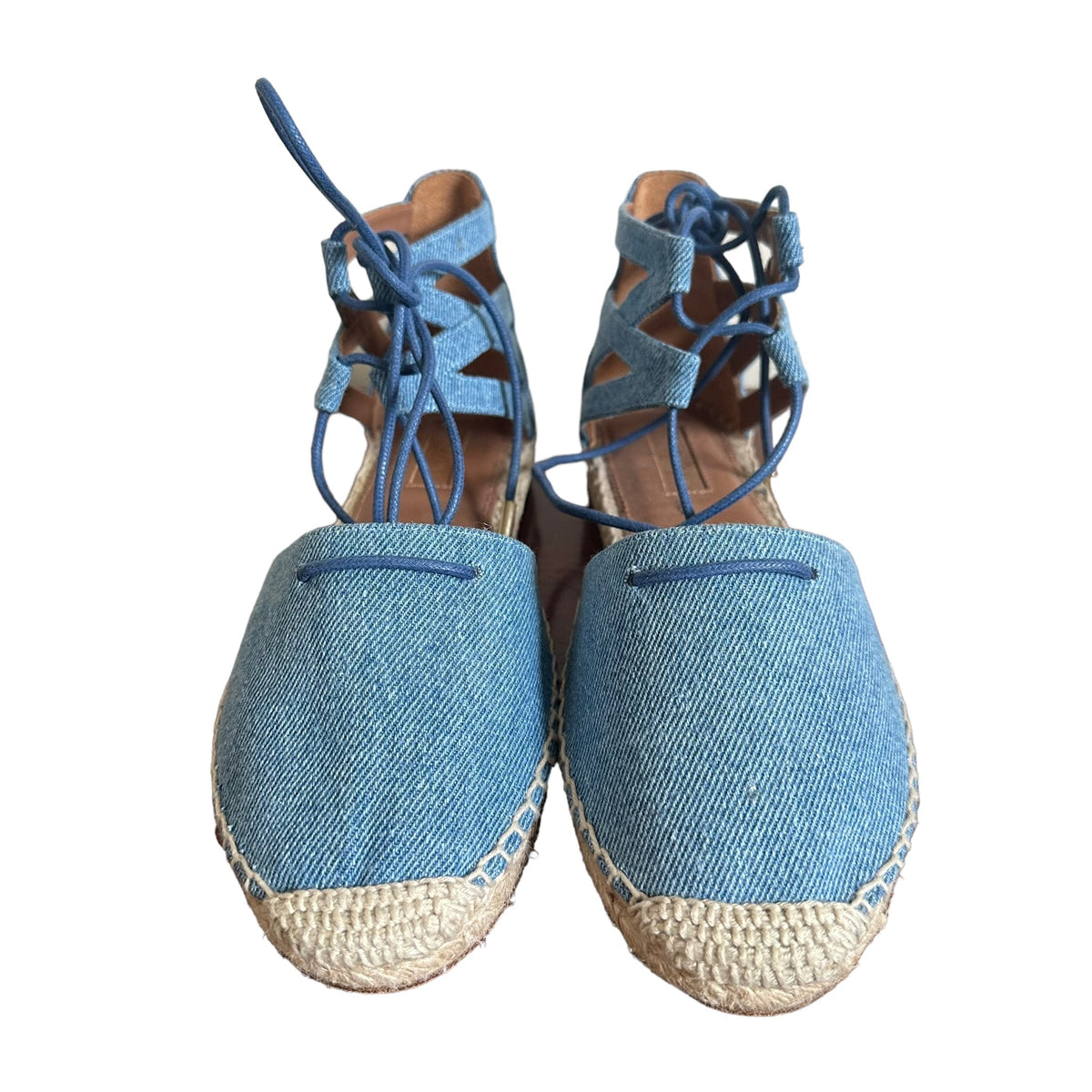 Aquazzura Blue Denim Espadrilles
