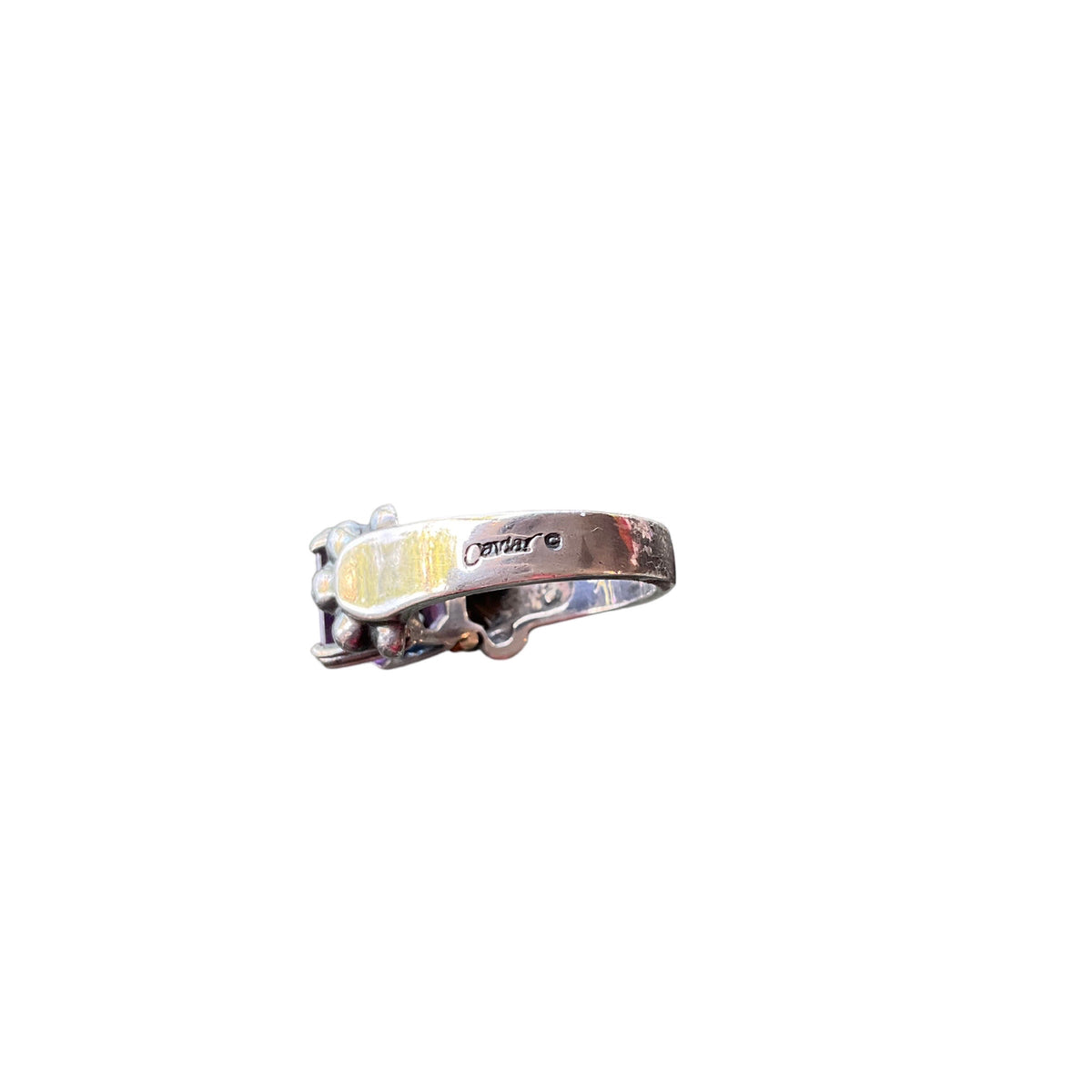 Lagos Caviar Amethyst Ring. Size 7