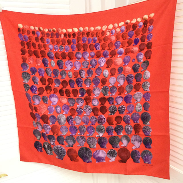 Hermes Coquilles Silk Scarf