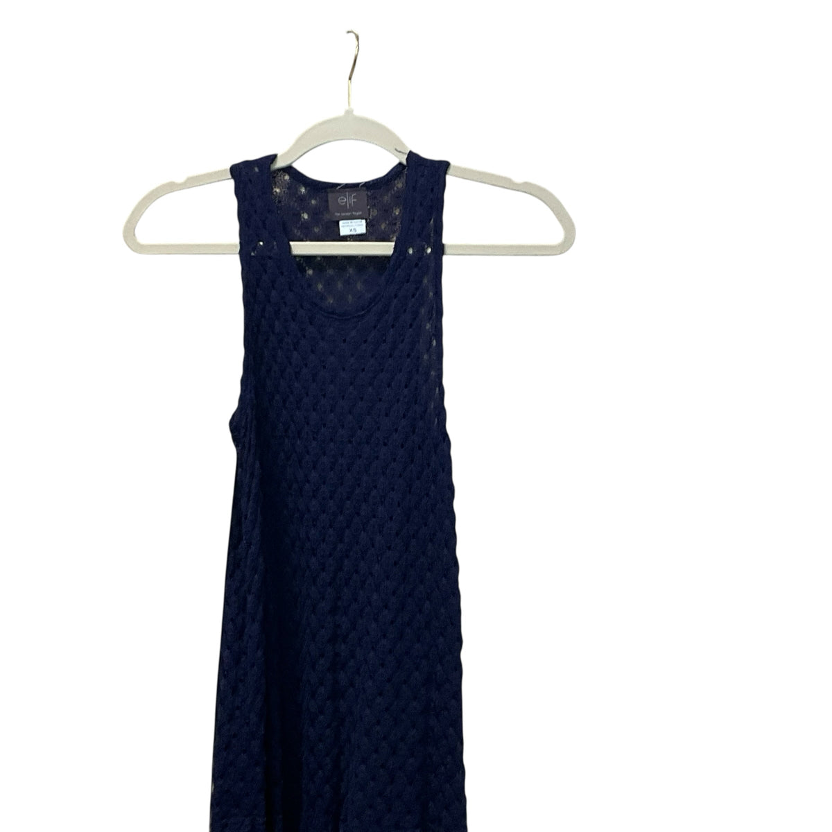 SIZE XS Elif SHEER CABLE KNIT SL DRESS Dress