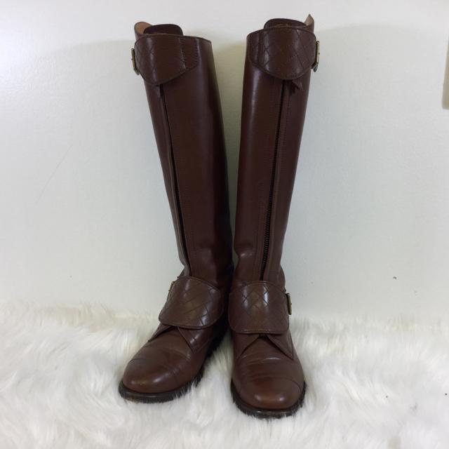 Chanel Leather Riding Boots. Size 36
