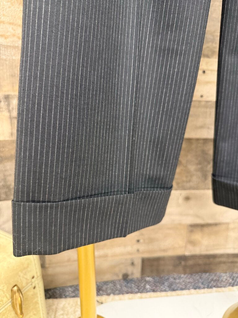 Black Pin Stripe Stretch Dress Pants Size 2