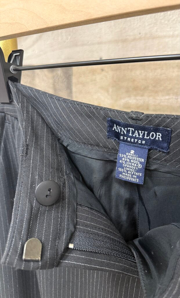 Black Pin Stripe Stretch Dress Pants Size 2
