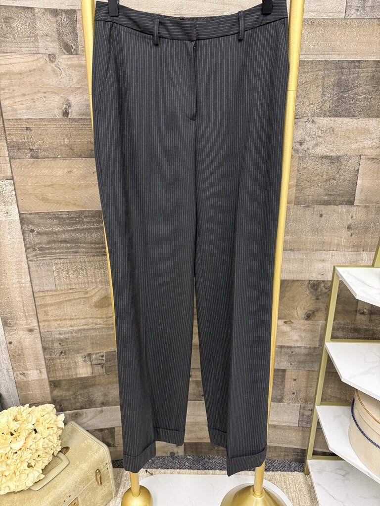 Black Pin Stripe Stretch Dress Pants Size 2