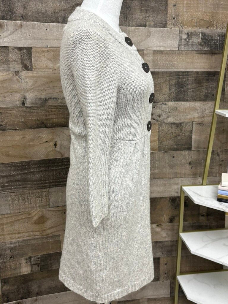 Oatmeal Duster 4 Brown Button Cardigan Size 4