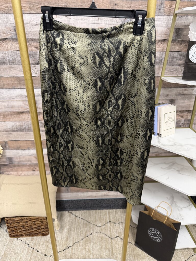 Sen Green & Black Snake Skin Skirt Size XS Sen Green & Black XS women WINTER SKIRTS