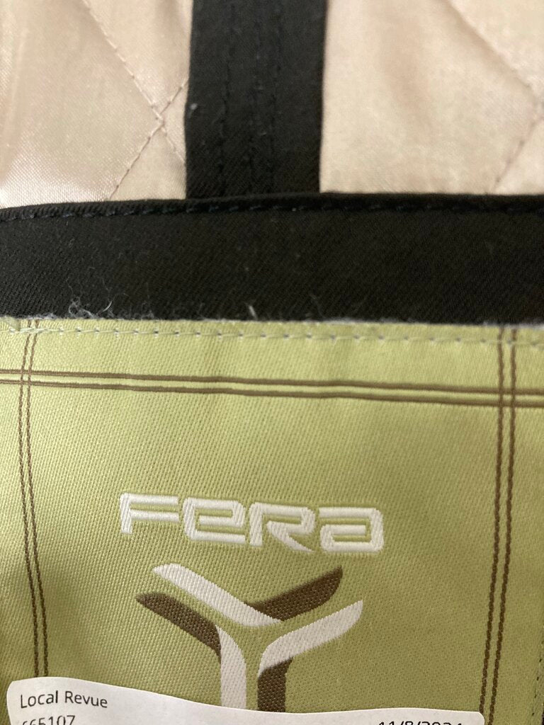 Fera Thermolite Black Faux Fur Hood Winter Coat Size 12