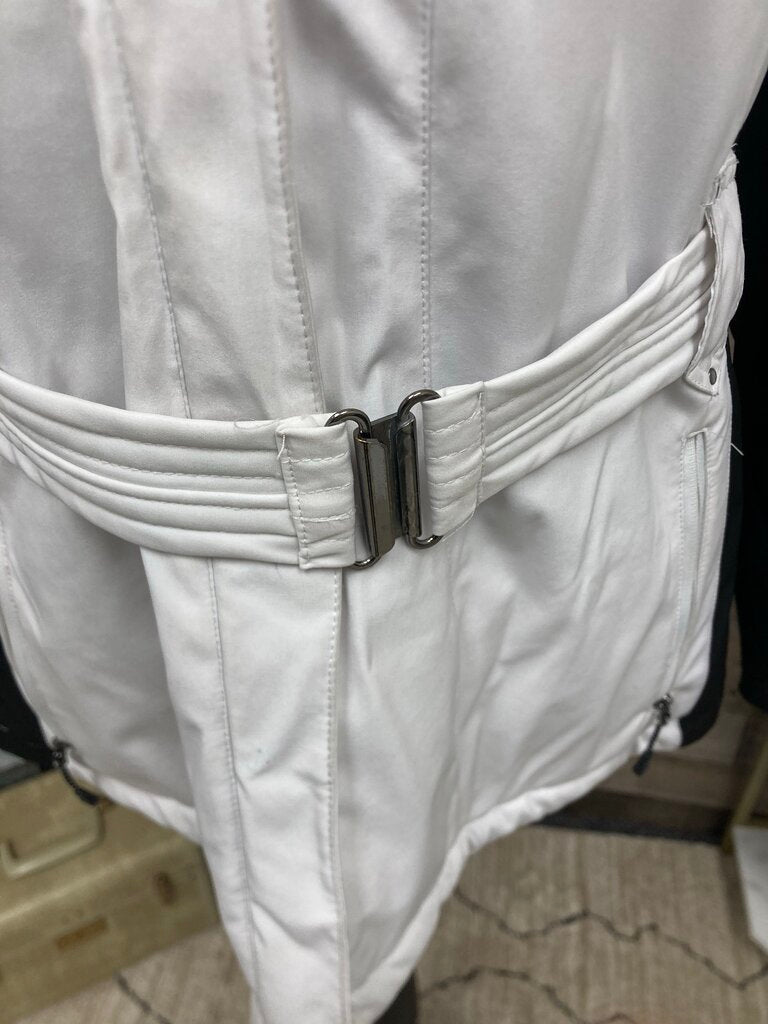 Zero Xposur XBLK White & Black Belted Ski Jacket Size L