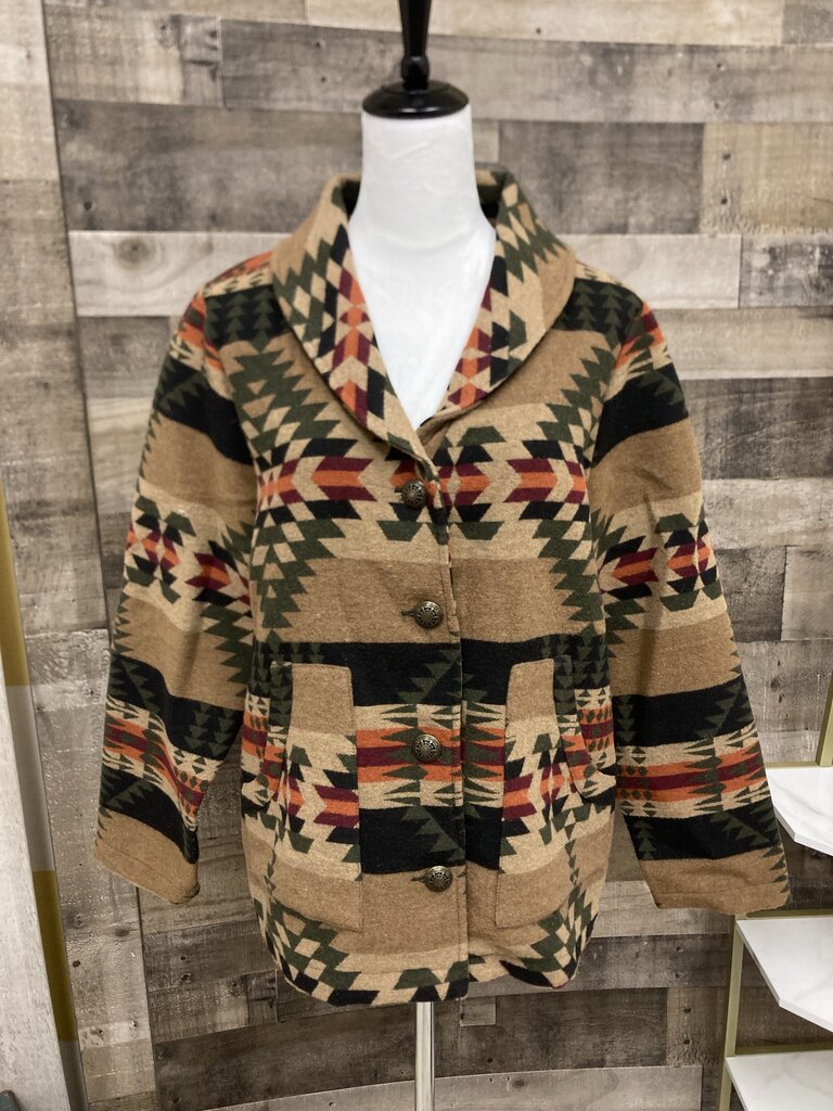 Back in the Saddle Tan & Black Southwest Style Blazer Size XL