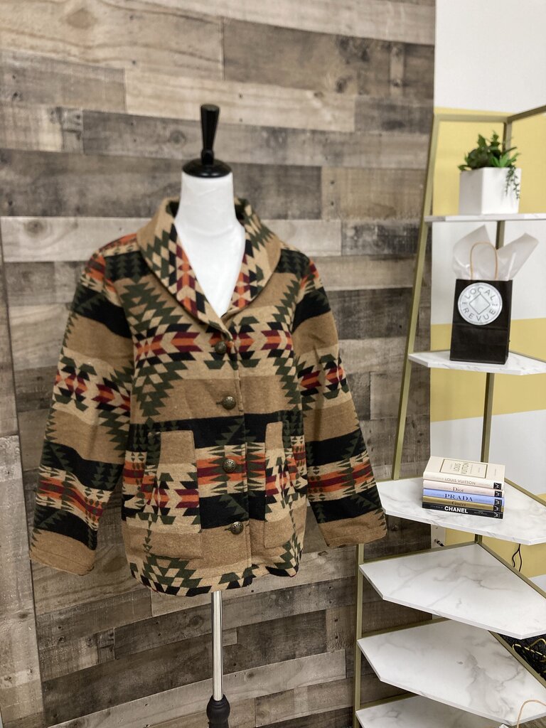 Back in the Saddle Tan & Black Southwest Style Blazer Size XL