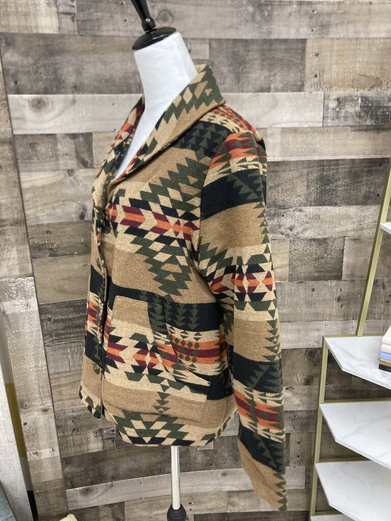 Back in the Saddle Tan & Black Southwest Style Blazer Size XL