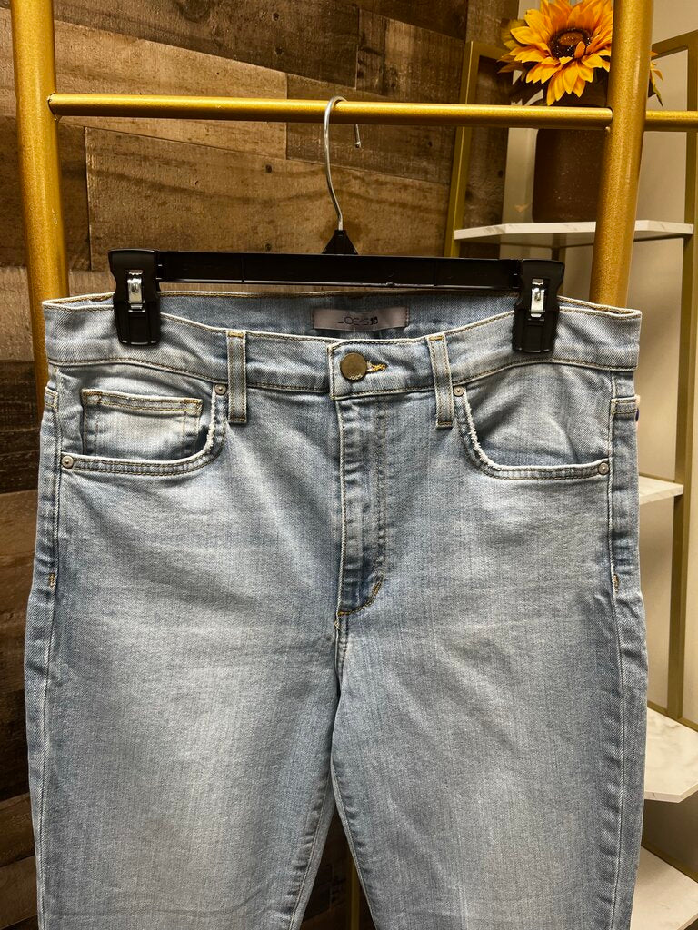Joe's High Rise Straight Ankle Light Denim Size 31