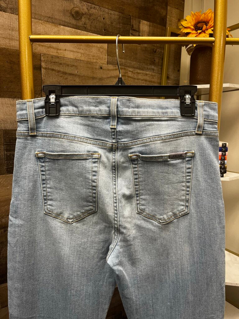 Joe's High Rise Straight Ankle Light Denim Size 31