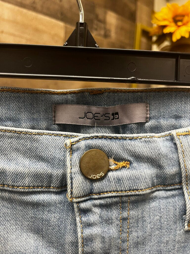 Joe's High Rise Straight Ankle Light Denim Size 31
