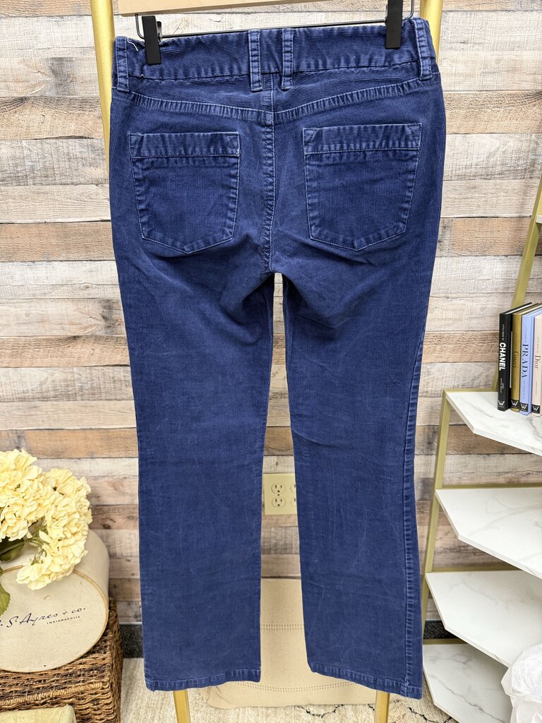 J Crew Favorite Fit Navy Blue Corduroy Size 2