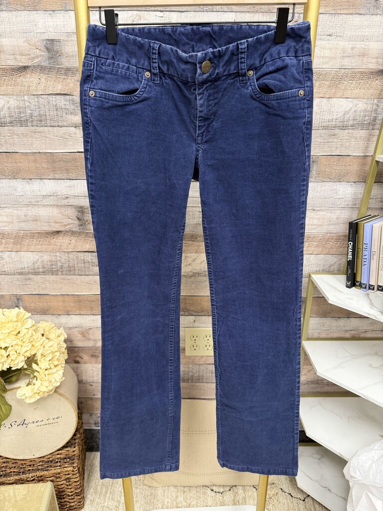 J Crew Favorite Fit Navy Blue Corduroy Size 2