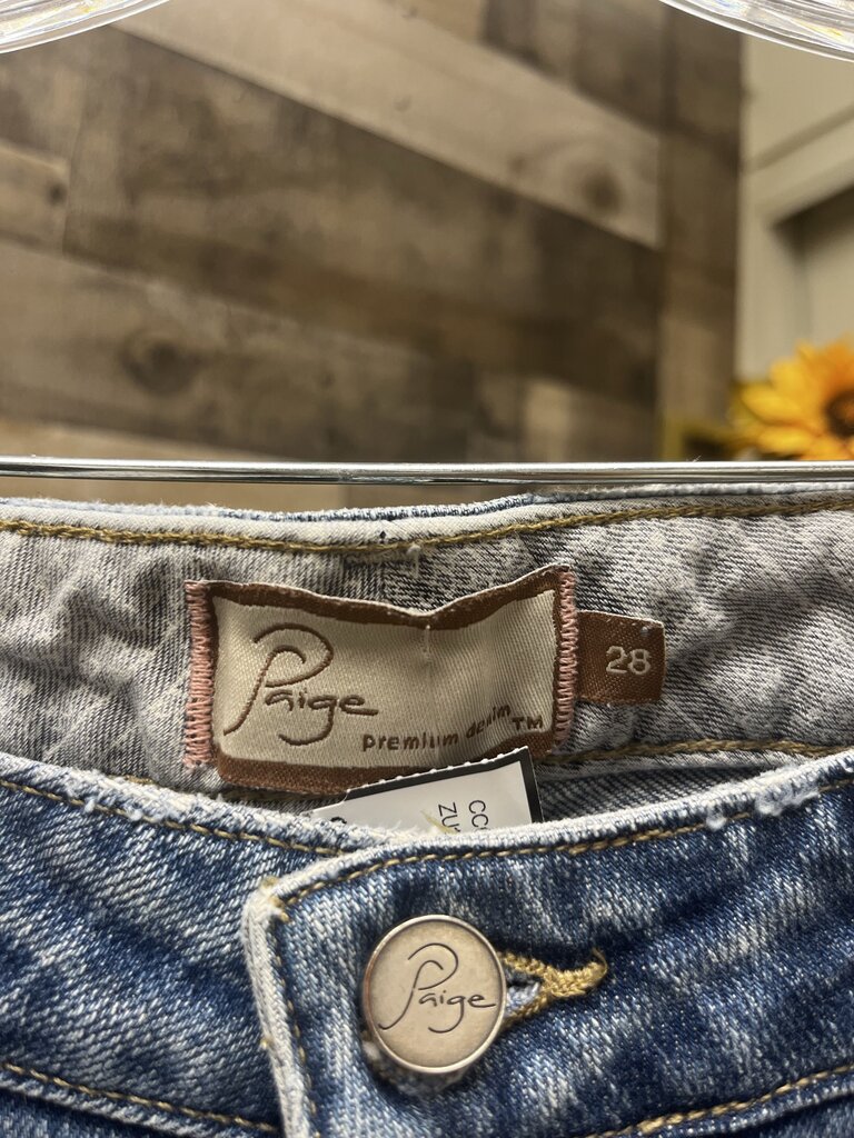 Paige Hollywood Hills Premium Lt Wash Denim Size 28